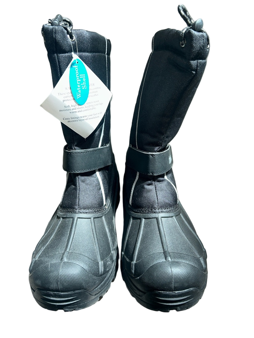 NWT: Totes: Waterproof Black Winter Snow Boots: Size 13